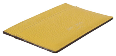 Aarna Yellow Leather Card Holder