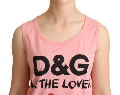 Pink All The Lovers Tank Top T-shirt