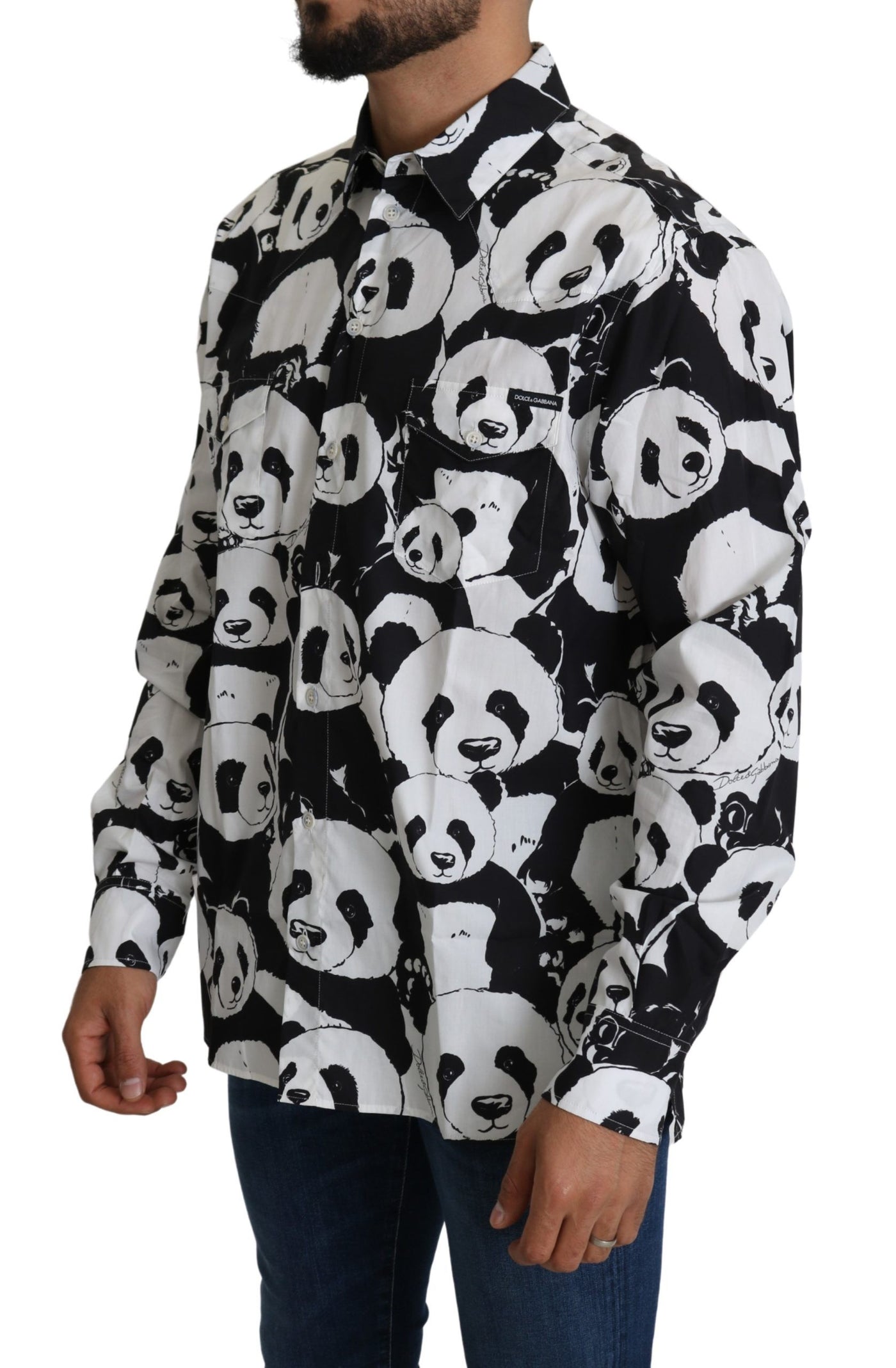 Black Panda Mens Casual 100% Cotton Shirt