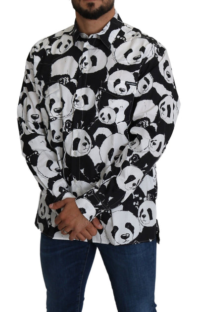 Black Panda Mens Casual 100% Cotton Shirt