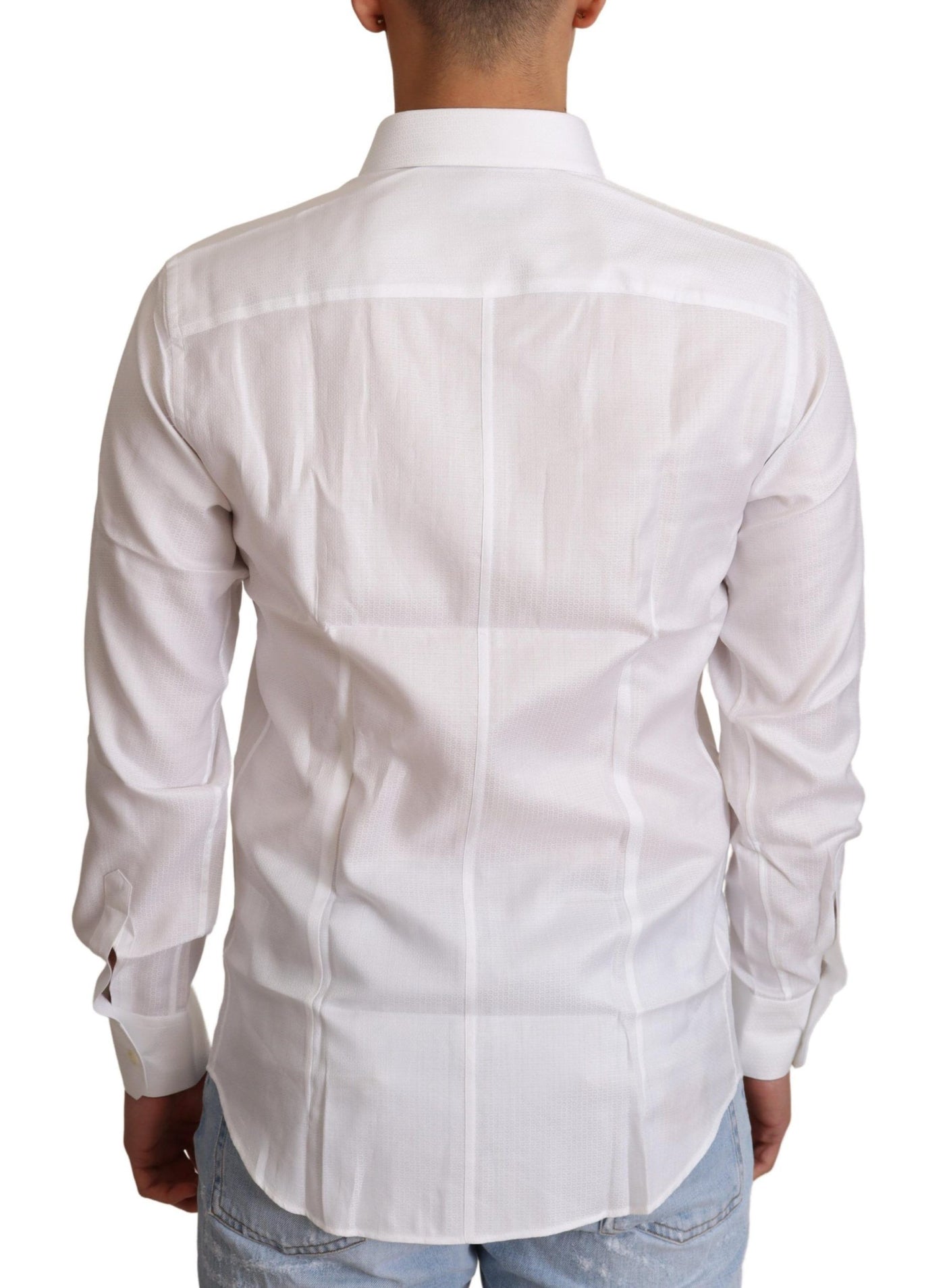 White Cotton Dress Formal Martini Shirt