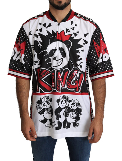 White King Panda Top Polyester Mens T-shirt