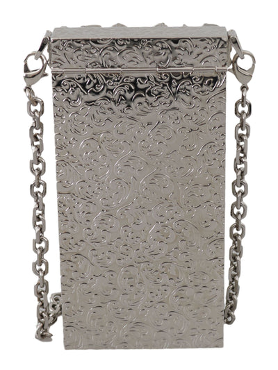 Cross Body Silver Crystal Brass Crystal Purse