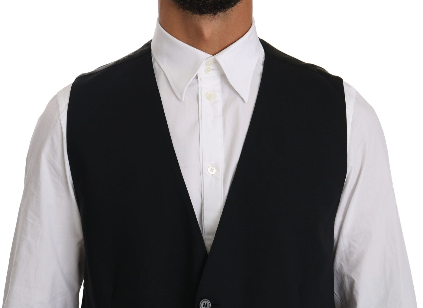 Black Waistcoat Formal Gilet Cotton Vest