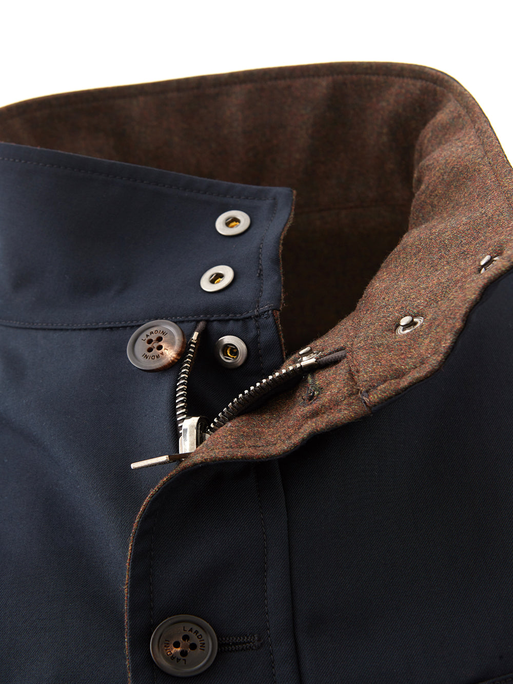 Blue/Brown Reversibile Wool Jacket