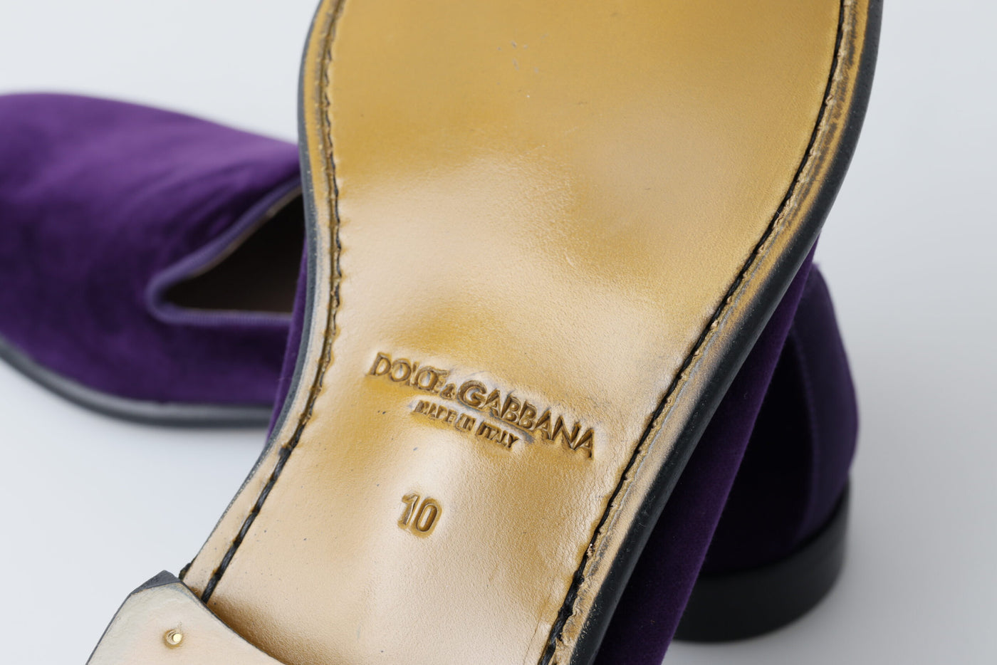 Purple Velvet Slipper Loafers Slip On Shoes