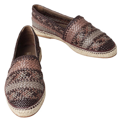 Multicolor Buffalo Leather Espadrilles Shoes