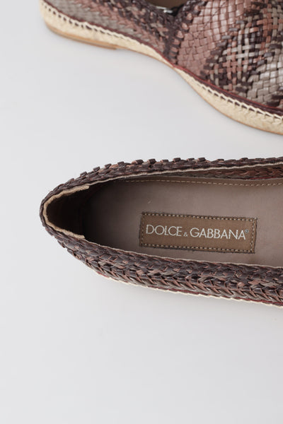 Multicolor Buffalo Leather Espadrilles Shoes