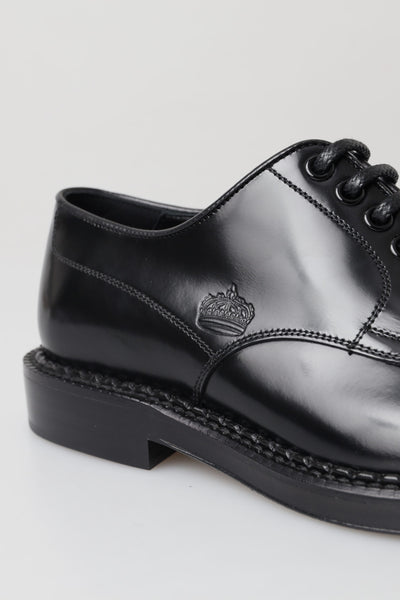 Black Leather Formal Dress Men Derby Shoes