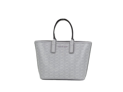 Jodie Small Jacquard Logo Recycled Polyester Tote Handbag Lavender Mist