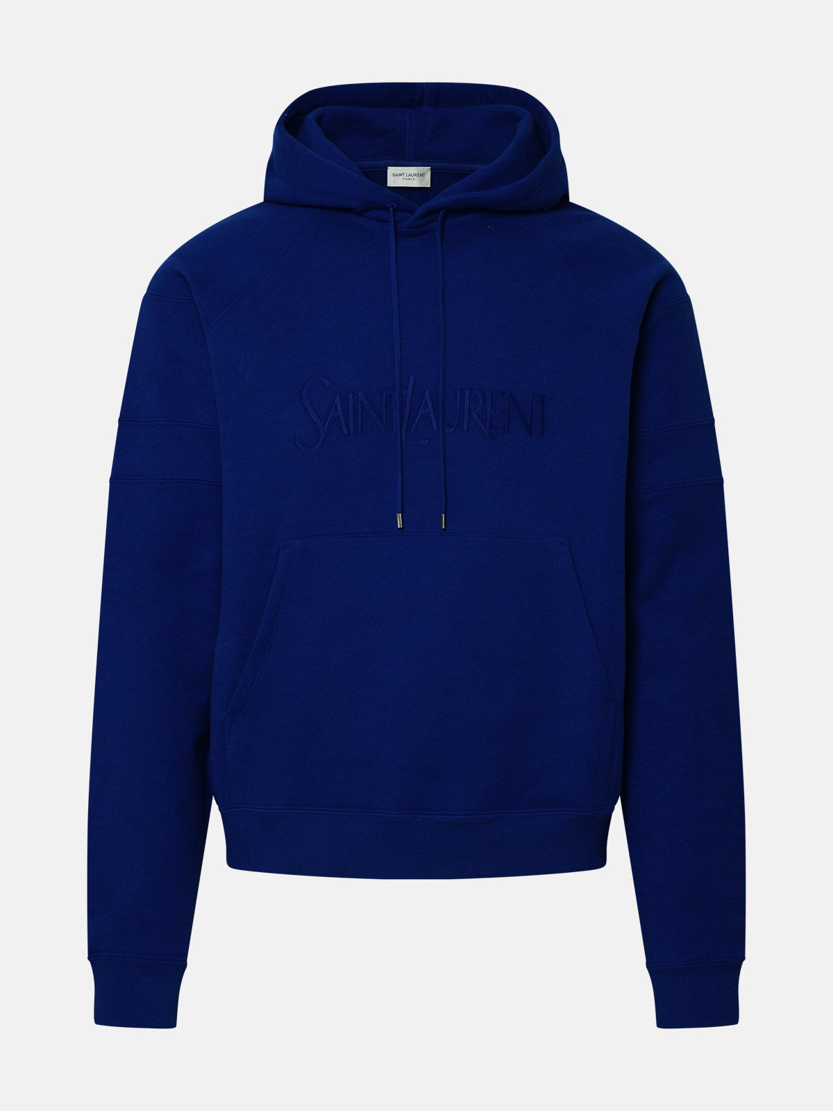 Electric Blue Cotton Hoodie Sweatshirt