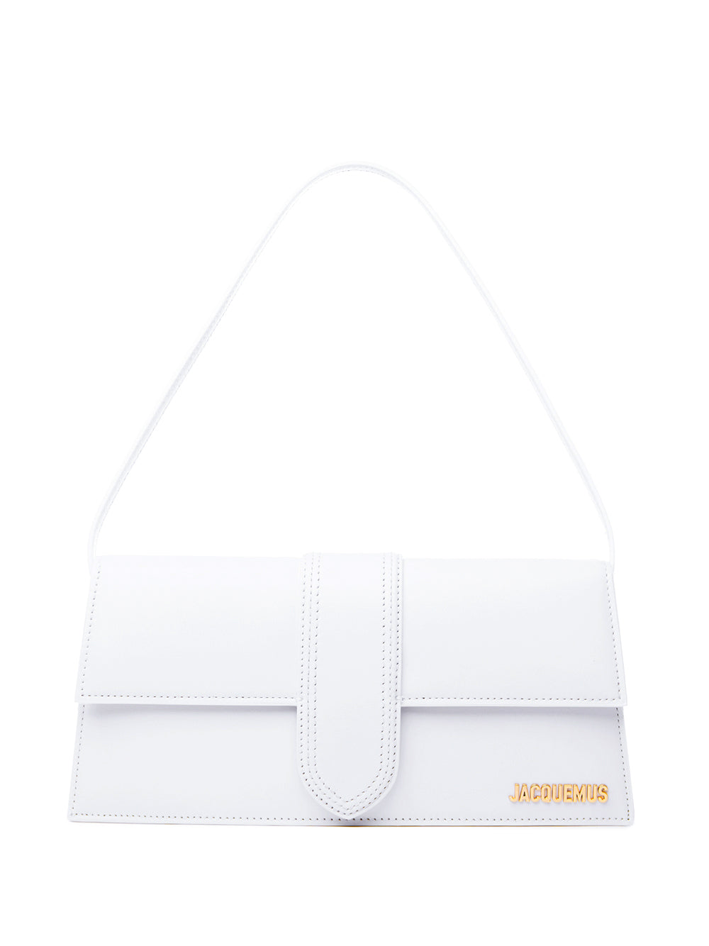 White Leather Le Bambino Long Shoulder Bag