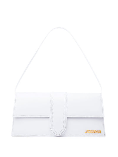 White Leather Le Bambino Long Shoulder Bag