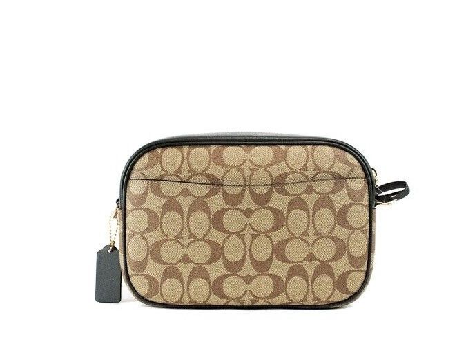 Jamie Medium Varsity Signature Amazon Green Camera Crossbody Bag