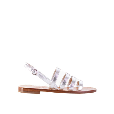 Silver Leather Galilee Sandals