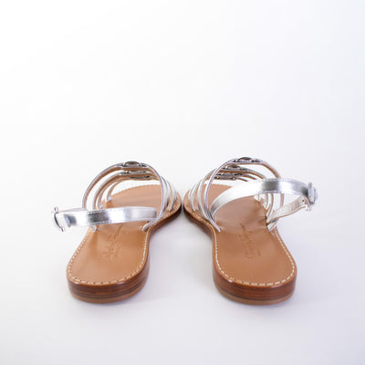 Silver Leather Galilee Sandals