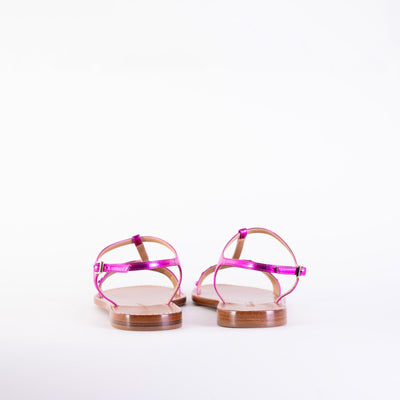 Fuchsia Leather Tremiti Sandals