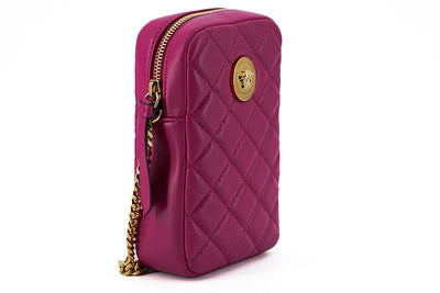 Purple Quilted Nappa Leather Mini Crossbody bag