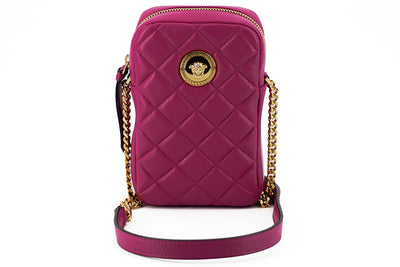 Purple Quilted Nappa Leather Mini Crossbody bag