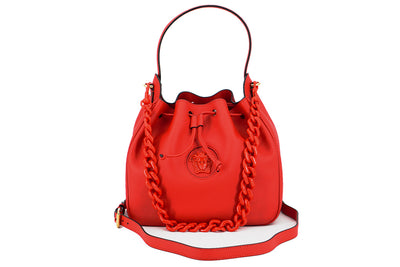 Red Calf leather Hobo Shoulder and Handbag