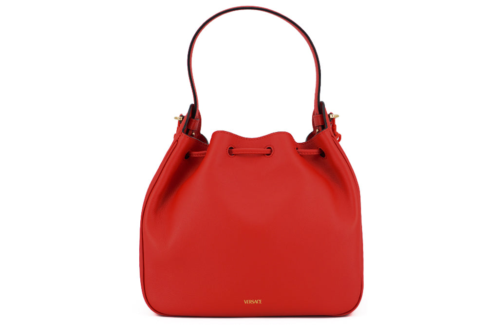 Red Calf leather Hobo Shoulder and Handbag