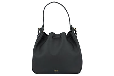 Black Calf leather Hobo Shoulder and Handbag