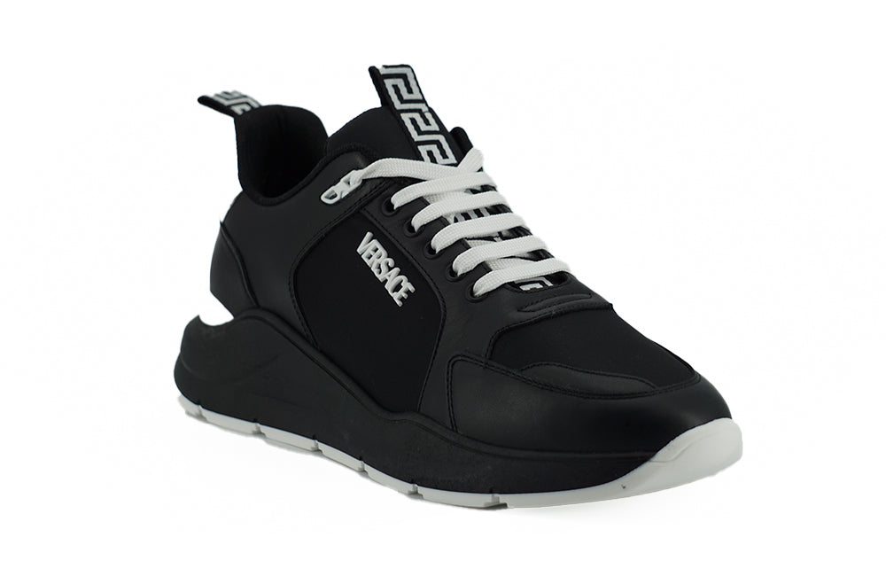 Black Calf Leather Sneakers