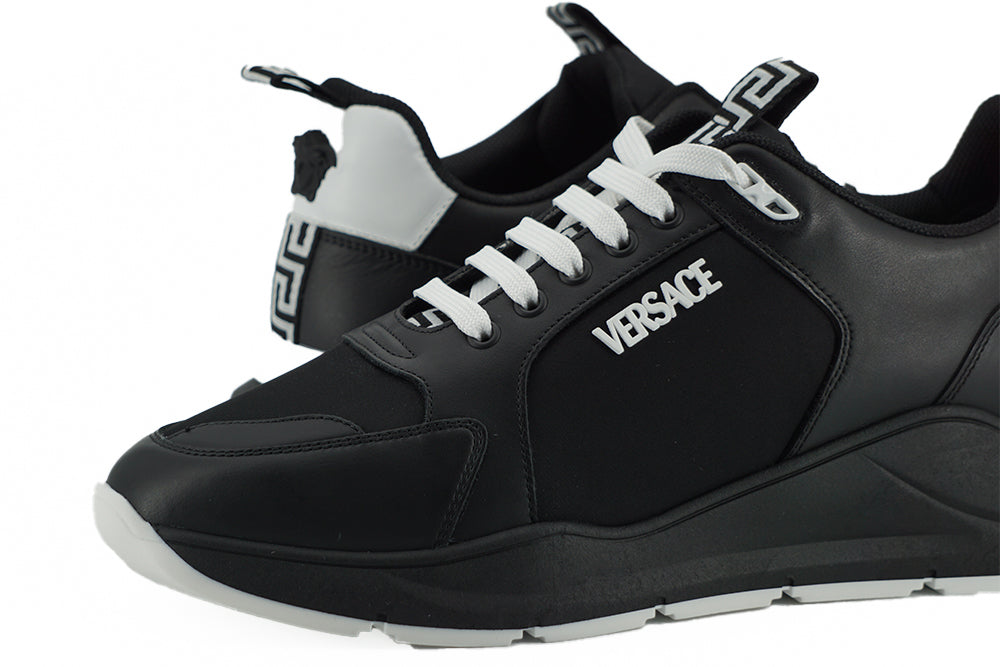 Black Calf Leather Sneakers