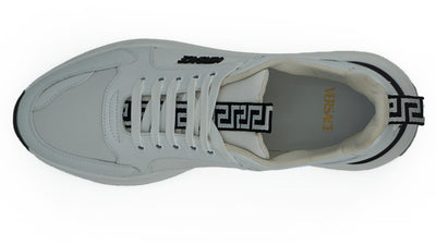 White Calf Leather Sneakers