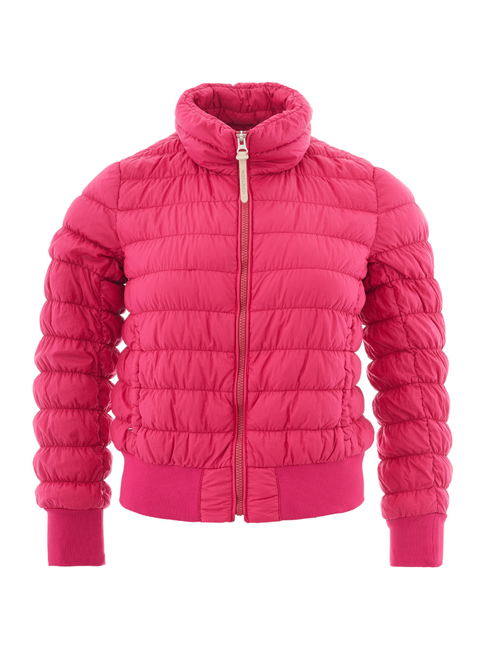 Fucsia Quilted Bomber Jacket