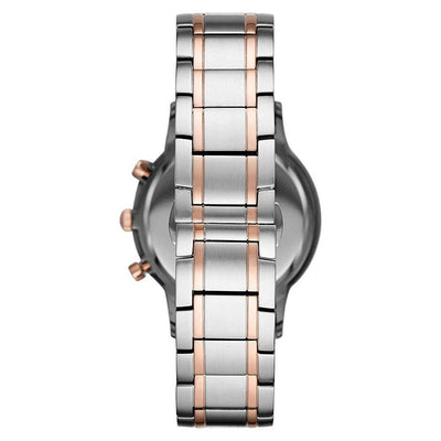 Silver Steel Chronograph Watch