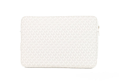 Jet Set Travel Large Light Cream Signature PVC Laptop Computer Case