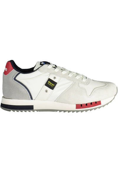 White Polyester Sneaker