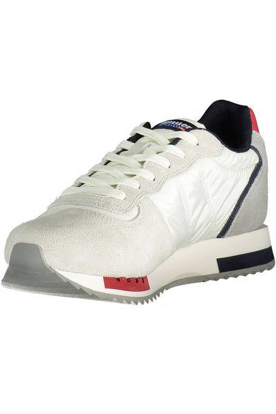 White Polyester Sneaker