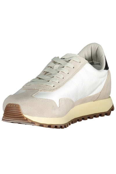 White Polyester Sneaker