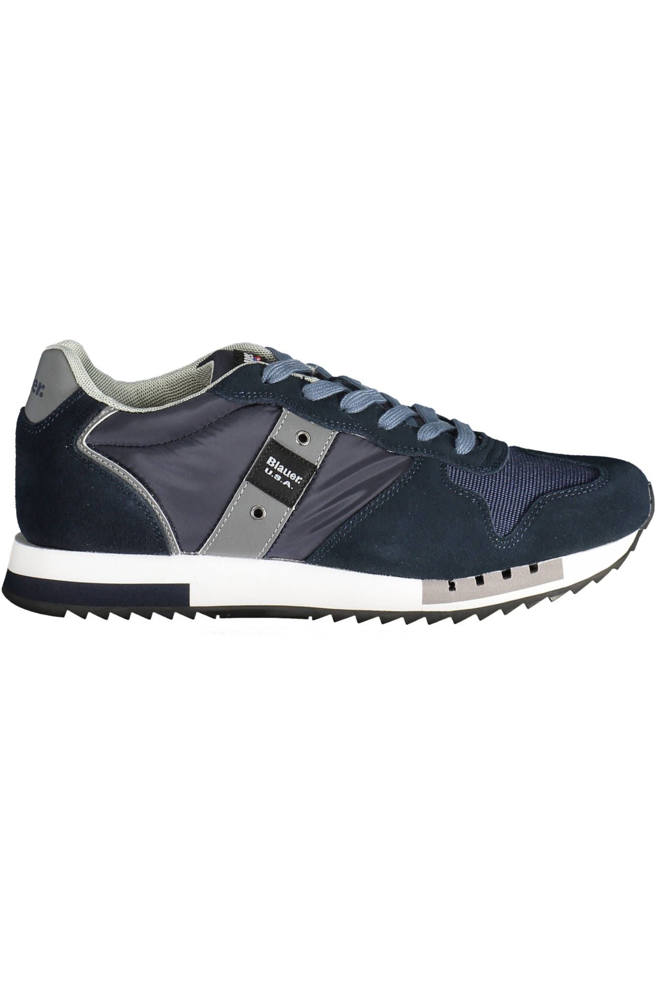 Blue Polyester Sneaker