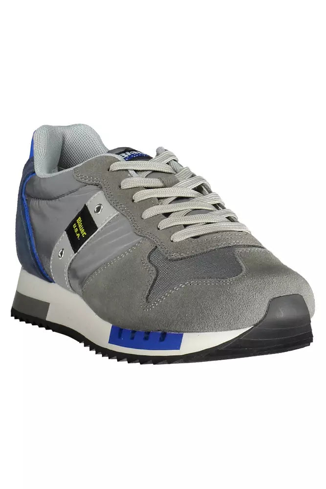 Gray Polyester Sneaker