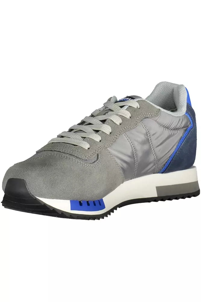 Gray Polyester Sneaker