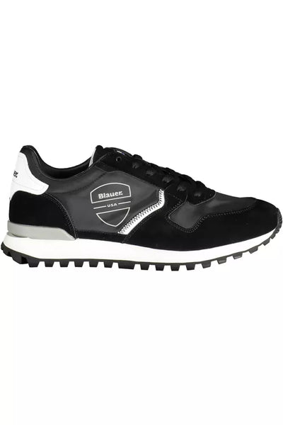 Black Polyester Sneaker