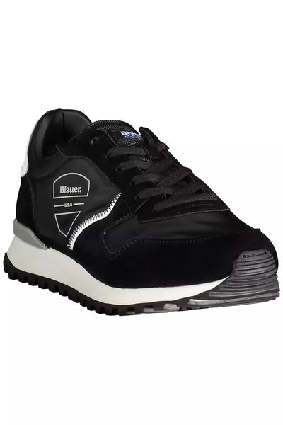 Black Polyester Sneaker