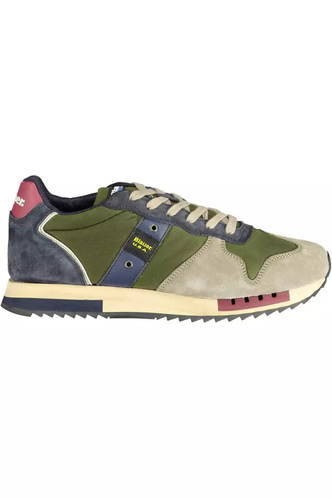 Green Polyester Sneaker