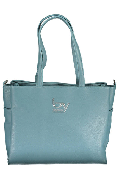 Blue Polyurethane Handbag