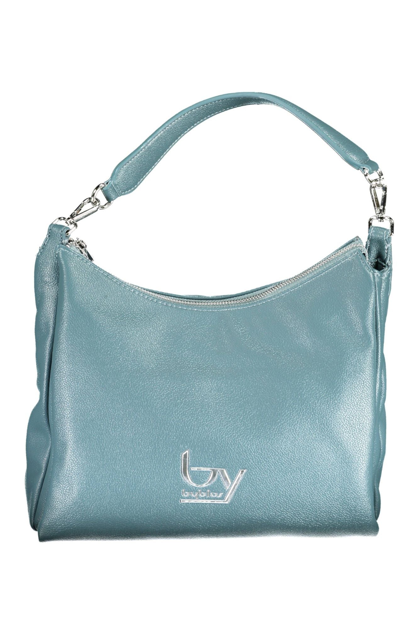 Blue Polyurethane Handbag