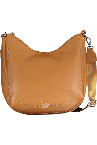 Brown Polyurethane Handbag