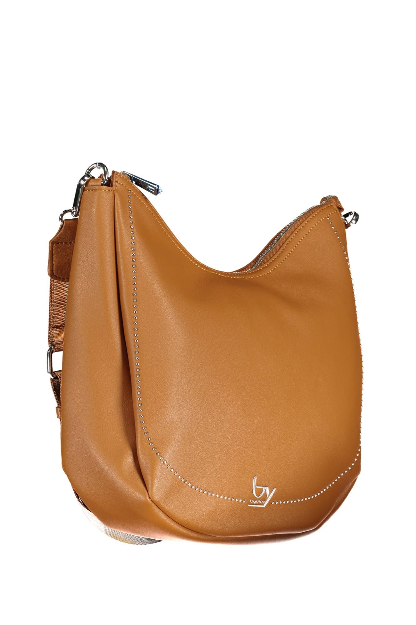 Brown Polyurethane Handbag