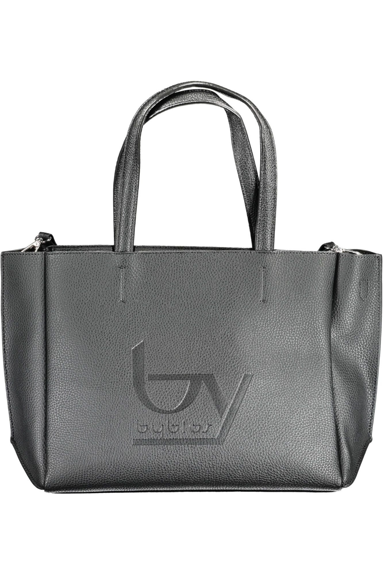 Black Polyurethane Handbag