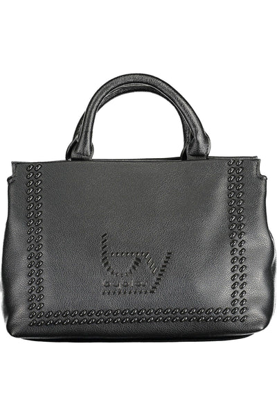 Black Polyurethane Handbag