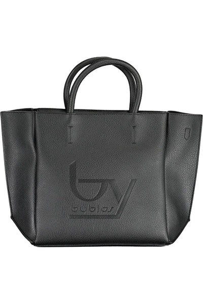 Black Polyurethane Handbag