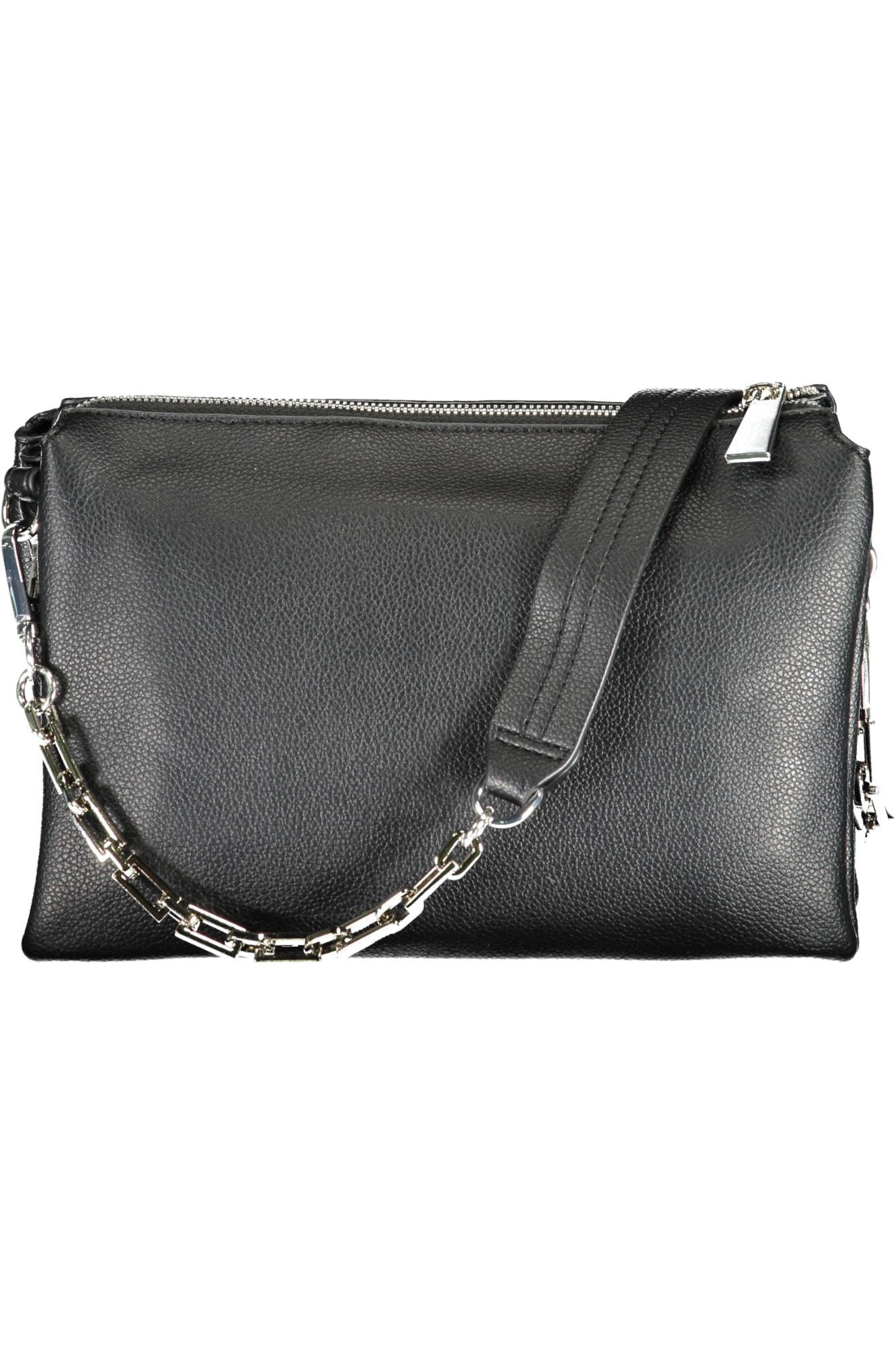 Black Polyurethane Handbag