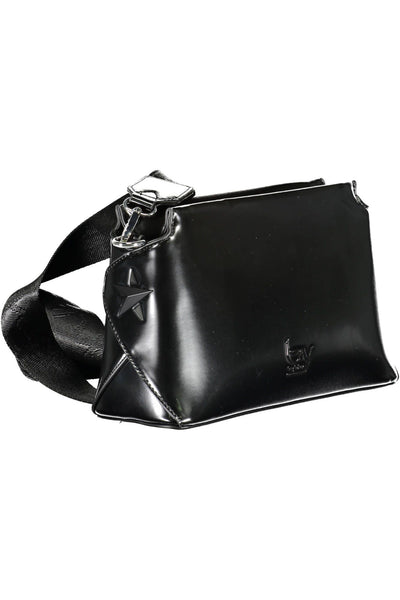 Black Polyurethane Handbag